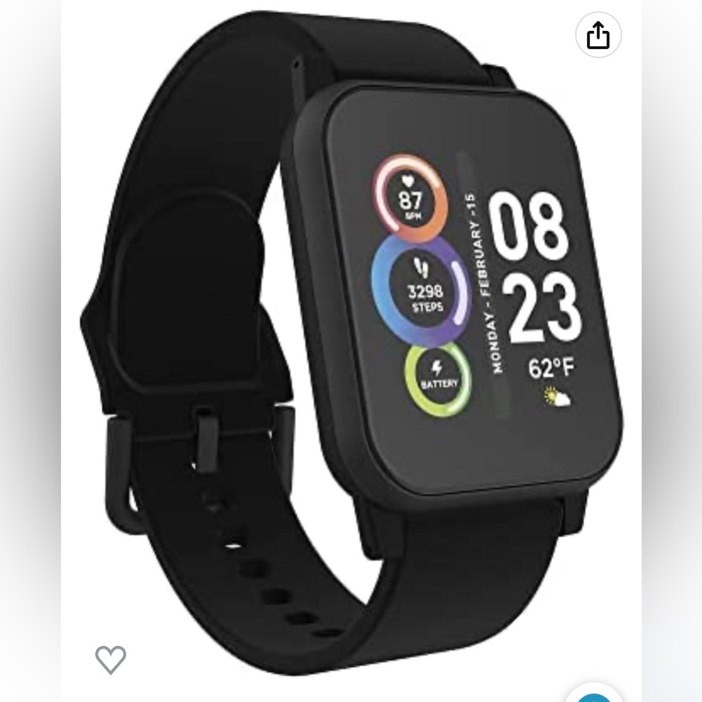 Itech Fusion 2 Health and Fitness Smart Watch with Heart Rate Pedometer